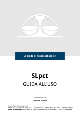 guida SLpct - Processo Facile