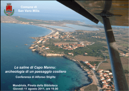 Le saline di Capo Mannu: archeologia di un paesaggio costiero