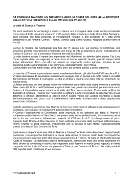 da cornus a tharros - Associazione Turistica Culturale S`Archittu
