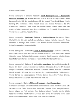 L`elenco dei diplomati