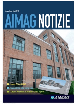 Il nuovo CDA di AIMAG Inaugurazione della nuova sede A Carpi e