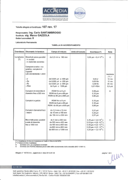 Responsabile: ing. Carlo SANTAMBROGIO Sostituto: sig