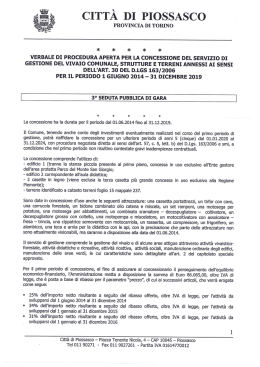 Verbale - Comune di Piossasco