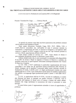 verbale di riunione del 30-07-2007
