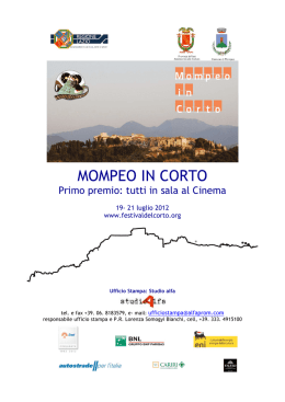 MOMPEO IN CORTO - Festival Internazionale del Corto in Sabina