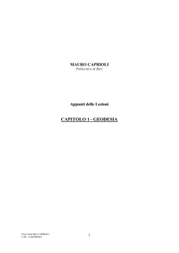 CAPITOLO 1 - GEODESIA