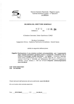 del 1015-2014 - ASL n° 5 Spezzino