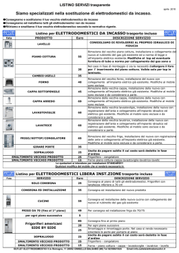 Listino AMATI aprile 2010