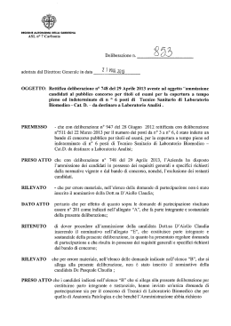 Delibera del 21 Maggio 2013, N. 853 [file]