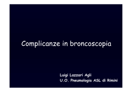 Complicanze della broncoscopia
