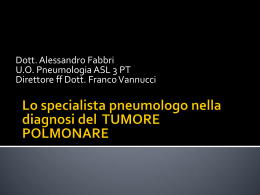 Lo specialista pneumologo 2013