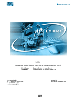 manuale versione 1.5 - Cassa Edile Brescia