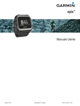 Manuale Garmin