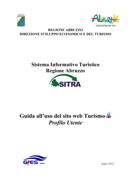 Manuale d`uso SITRA