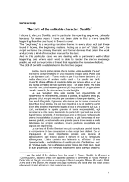 The birth of the unlikable character: Senilit&agrave;