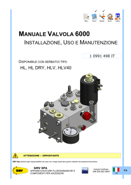 manuale valvola 6000