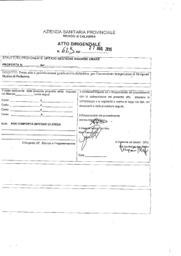 AZIENDA SANITARIA PROVINCIALE REGGIO di