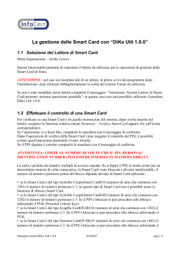 La gestione delle Smart Card con “DiKe Util 1.0.0”