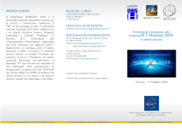 tematiche ICT Horizon 2020 - Progetto Mattone Internazionale