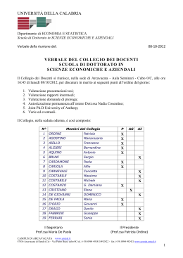 verbale del collegio dei docenti