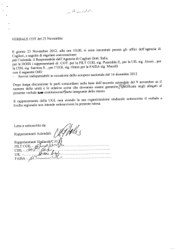 Accordo servizi ass. indisp. sciopero nazionale Cagliari