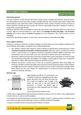 T100 Come scegliere il barbecue