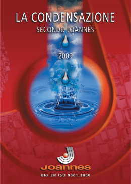 La Condensazione secondo Joannes