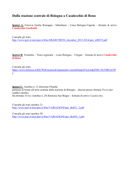 Come raggiungerci - Comune di Casalecchio di Reno