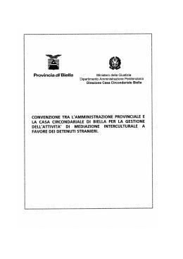 convenzione tra l`amministrazione provinciale e la casa