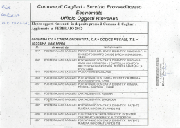 ` , .` Economato f - Comune di Cagliari