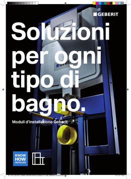 Moduli d`installazione Geberit Duofix.
