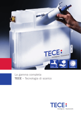 La gamma completa TECE – Tecnologia di scarico