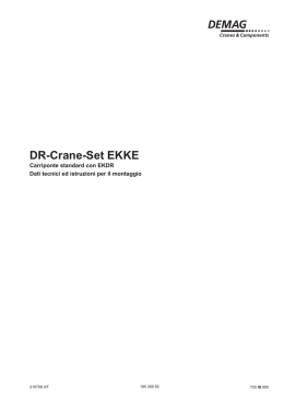 Dati tecnici ed istruzioni per il montaggio