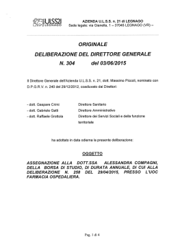 \ng&icirc;&igrave;&icirc; SS2I AZIENDA U.L.S.S. n. 21 di LEGNAGO