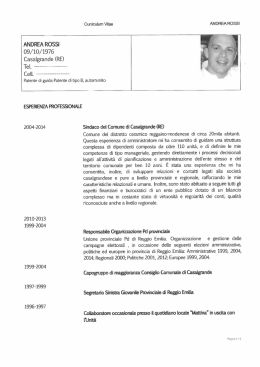 ANDREA ROSSI - Regione Emilia