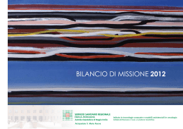 online il Bilancio di Missione 2012