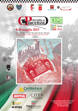 9-10 maggio 2015 - Polo territoriale di Piacenza