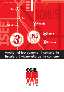 L` opuscolo completo dei servizi CAAF
