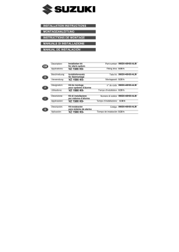 installation instructions manuale di installazione