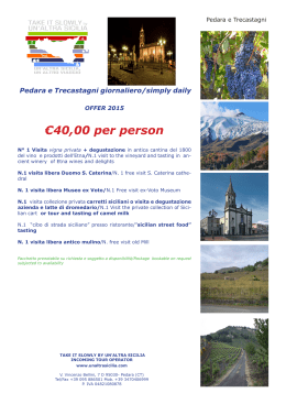 €40,00 per person - Un`Altra Sicilia
