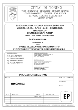 Elenco prezzi