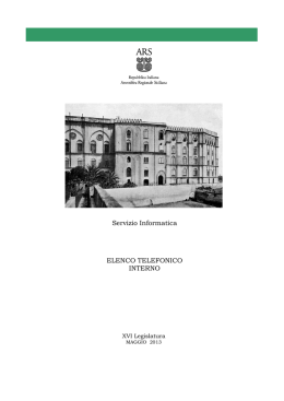 Servizio Informatica ELENCO TELEFONICO INTERNO