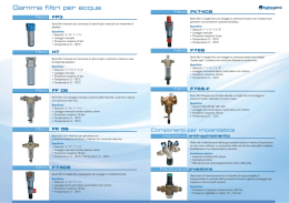 Gamma filtni pen acqua