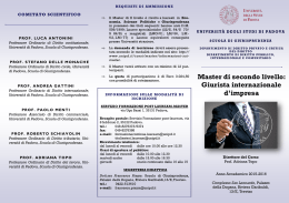 Brochure Master - Ordine Avvocati Modena
