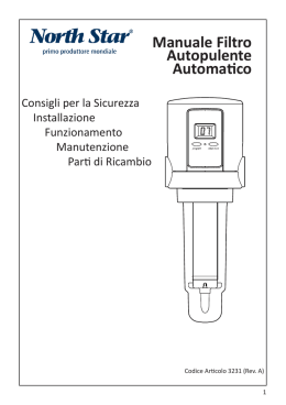 Manuale Filtro Autopulente Automatico