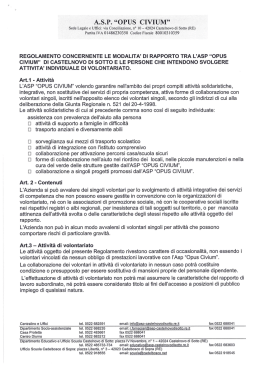 Regolamento concernente le modalit&agrave; di - home