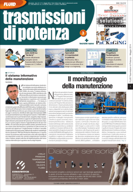 Il monitoraggio della manutenzione