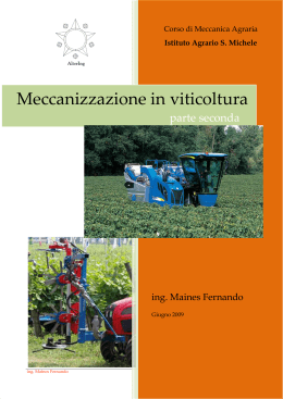 Meccanizzazione in viticoltura parte