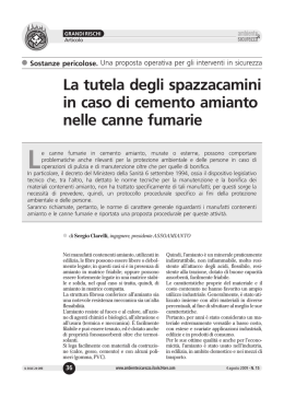 La tutela degli spazzacamini in caso di cemento