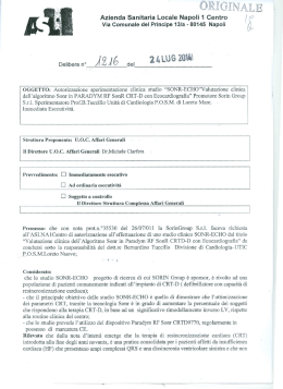 Delibera 1216 - ASL Napoli 1 Centro